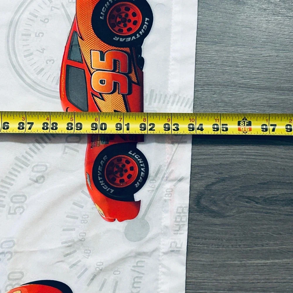 Disney Pixar Cars 3 Lightning McQueen Full Flat Sheet Fabric Jay Franco Racing